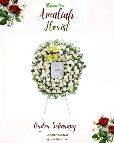 Krans Bunga Duka Cita di Sendangtirto
